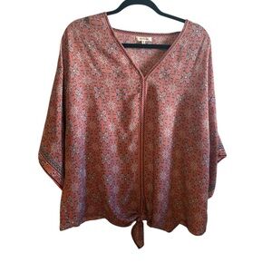 Max Studio Tie-Front top